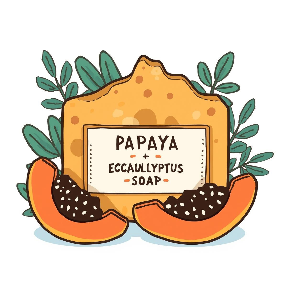 Papaya & Eucalyptus Soap