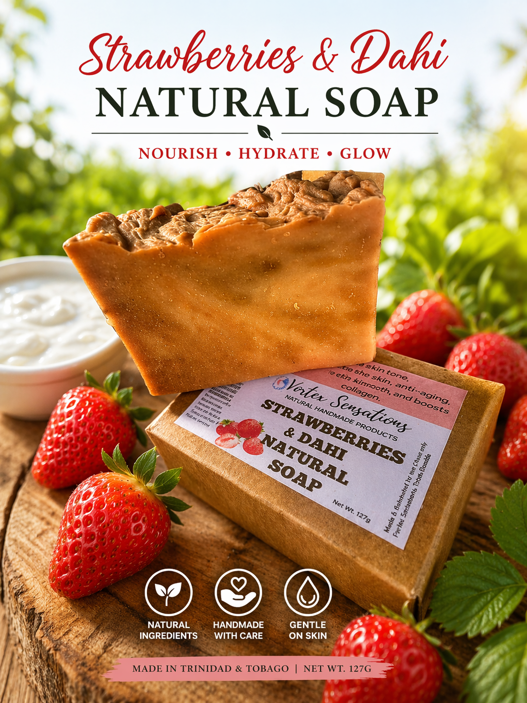 Strawberries & Dahi Soap