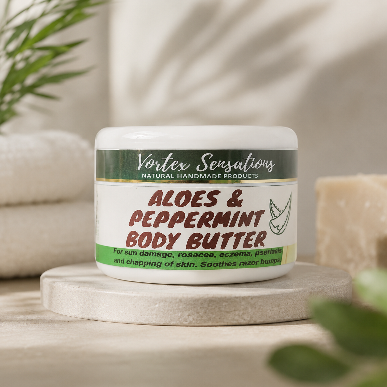 Aloes and Peppermint Butter